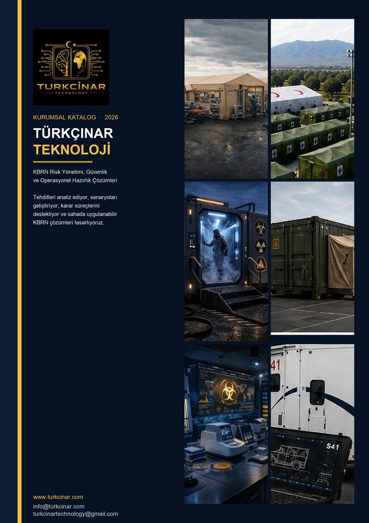 Türkçınar Teknoloji kurumsal katalog kapağı