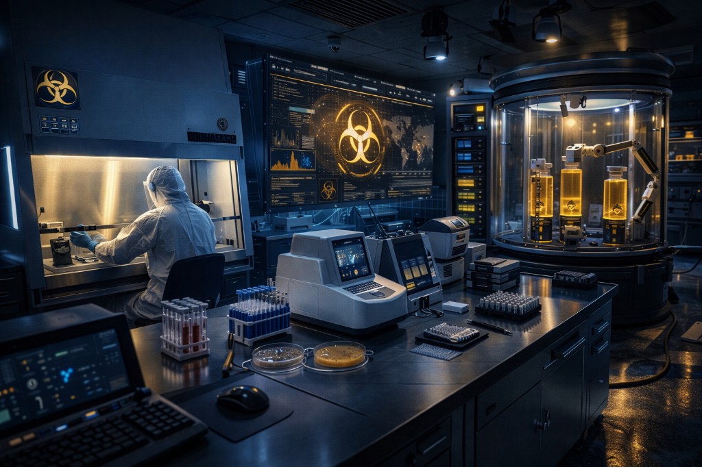 Laboratuvar ve biyogüvenlik bileşenleri görseli